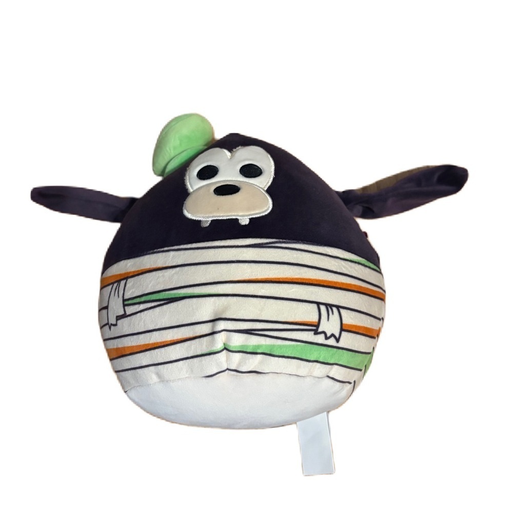 Squishmallows Disney Goofy Mummy 8” Black White Striped Stuffed Animal Plush Dog